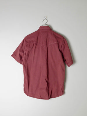 Men's Rust Wrangler Vintage Denim Shirt S/M - The Harlequin