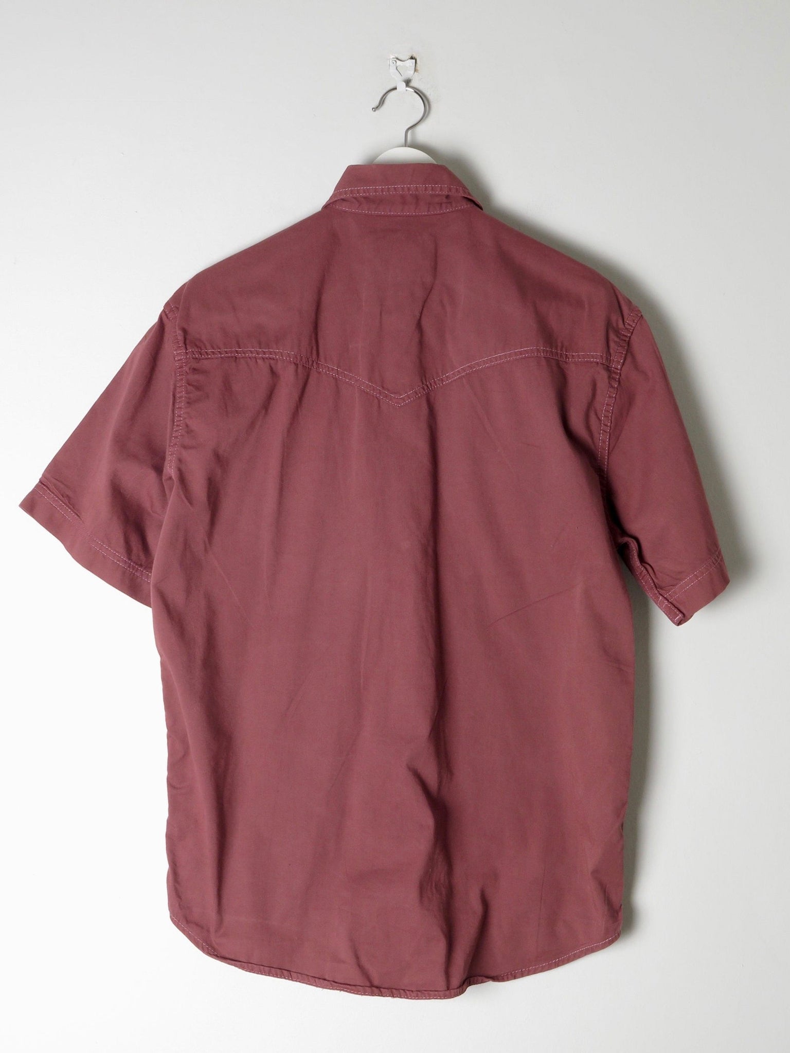 Men's Rust Wrangler Vintage Denim Shirt S/M - The Harlequin