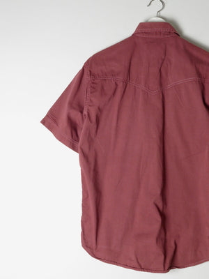 Men's Rust Wrangler Vintage Denim Shirt S/M - The Harlequin