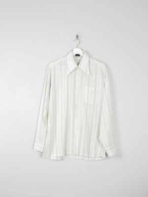Men's Striped 1970s Vintage Shirt M - The Harlequin