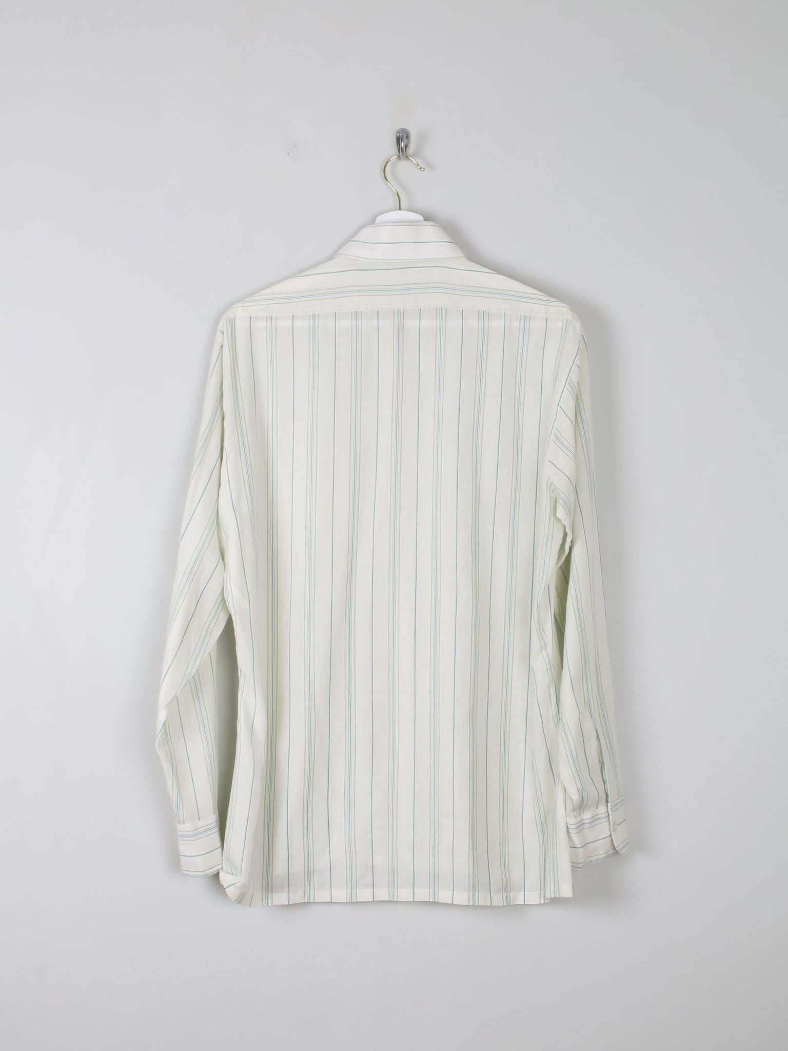 Men's Striped 1970s Vintage Shirt M - The Harlequin