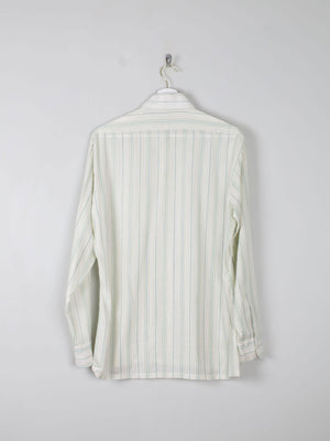 Men's Striped 1970s Vintage Shirt M - The Harlequin