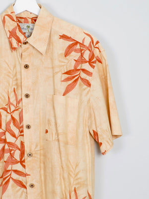 Men's Tangerine Vintage Hawaiian Shirt M/L - The Harlequin