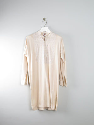 Men's Vintage 1940s Grandfather Night Shirt S - The Harlequin