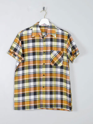 Men's Vintage 1950s Check Shirt S - The Harlequin