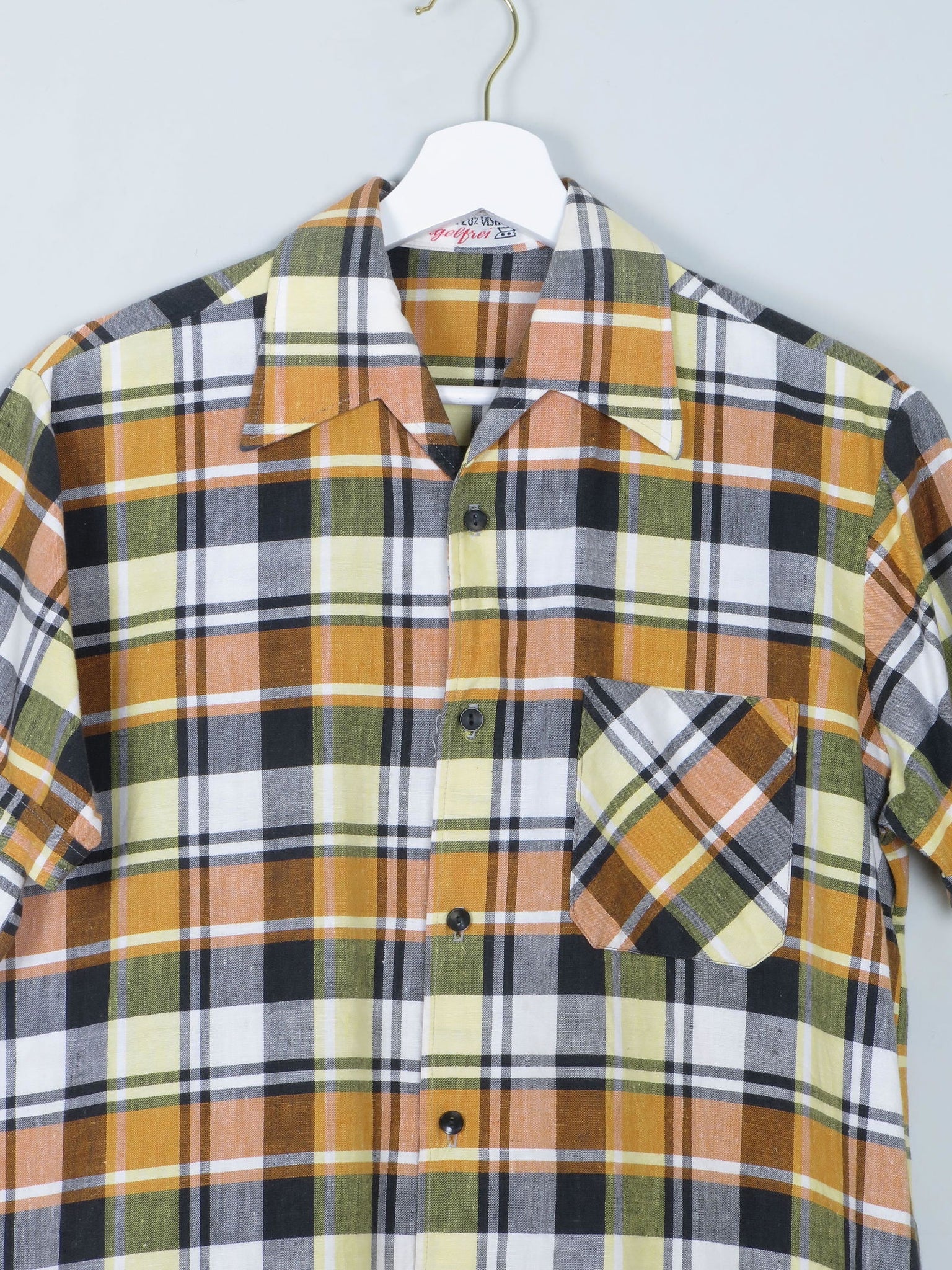 Men's Vintage 1950s Check Shirt S - The Harlequin