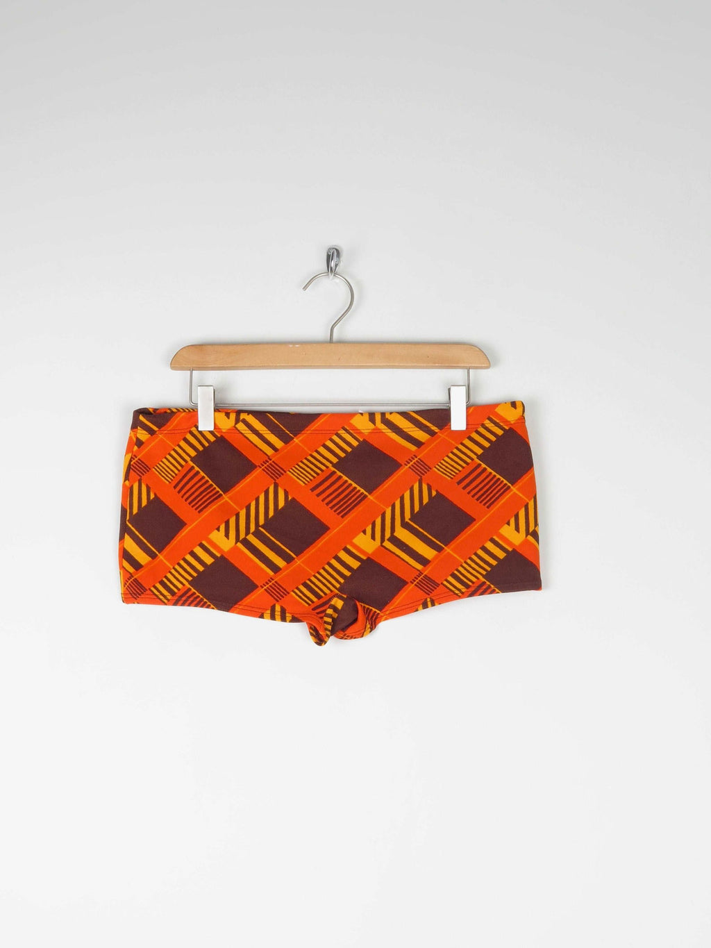 Men’s Vintage 1970s Orange Swimmimg Bottoms M - The Harlequin