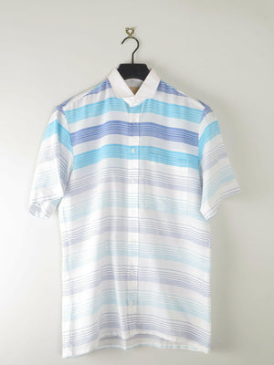 Men’s Vintage 1970s Short Sleeved Shirt S/M - The Harlequin