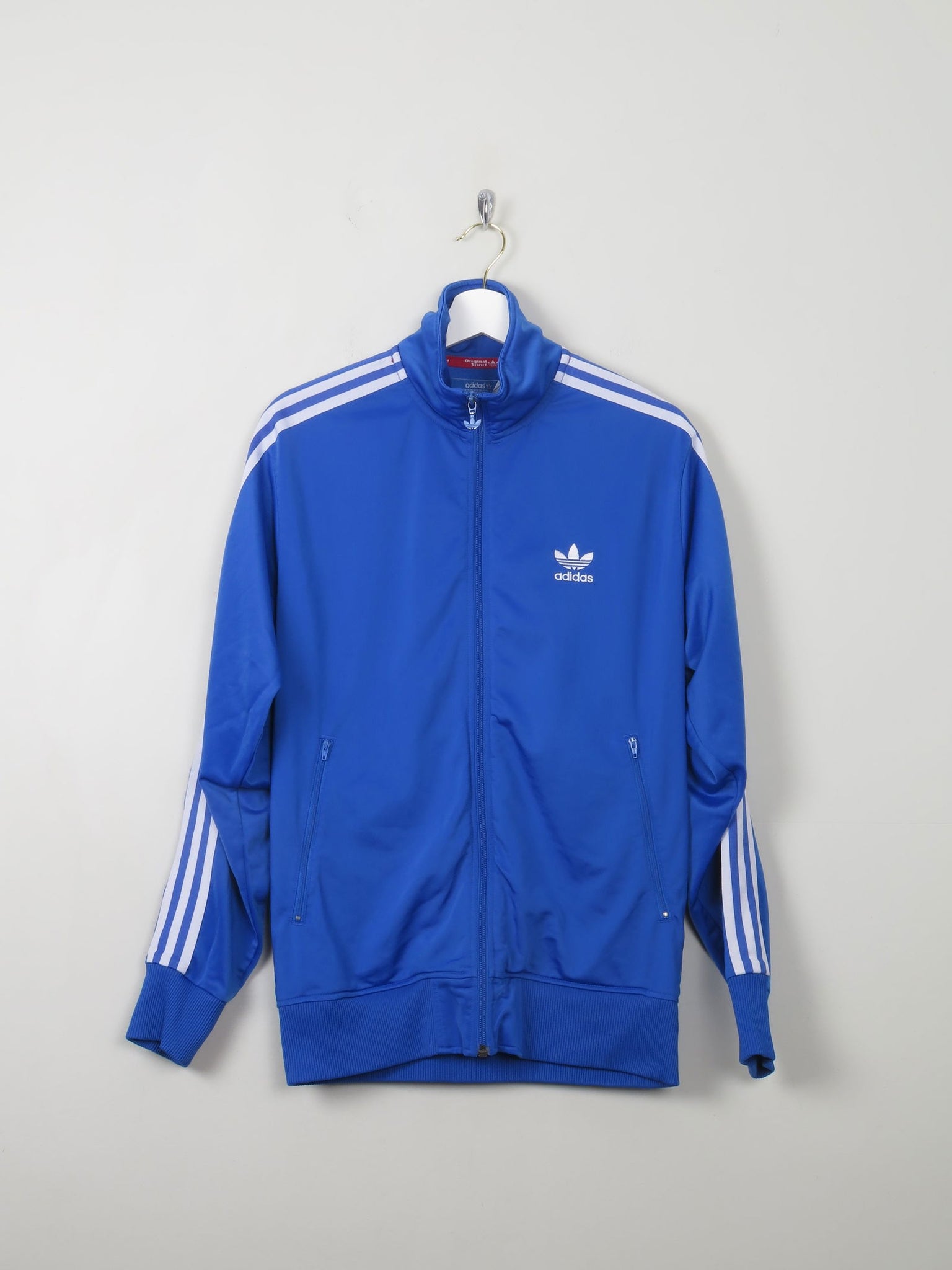 Men's Vintage Adidas Blue Track Jacket M - The Harlequin
