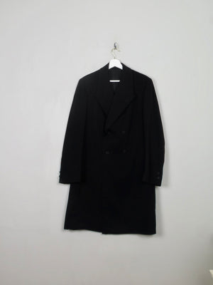 Men's Vintage Black Frock Coat M - The Harlequin