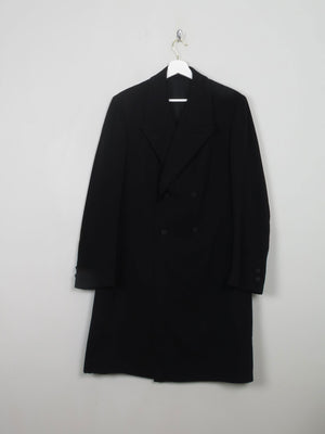Men's Vintage Black Frock Coat M - The Harlequin