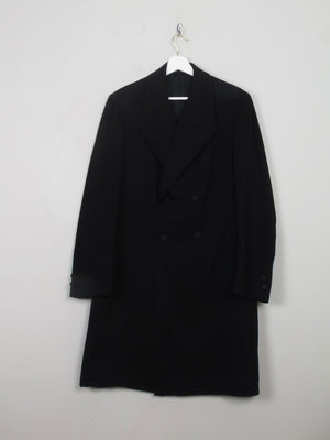 Men's Vintage Black Frock Coat M - The Harlequin