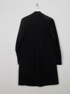 Men's Vintage Black Frock Coat M - The Harlequin