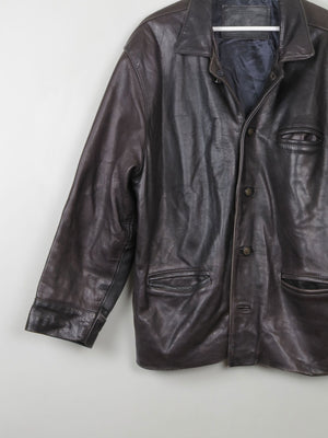 Men's Vintage Black Leather Jacket M - The Harlequin