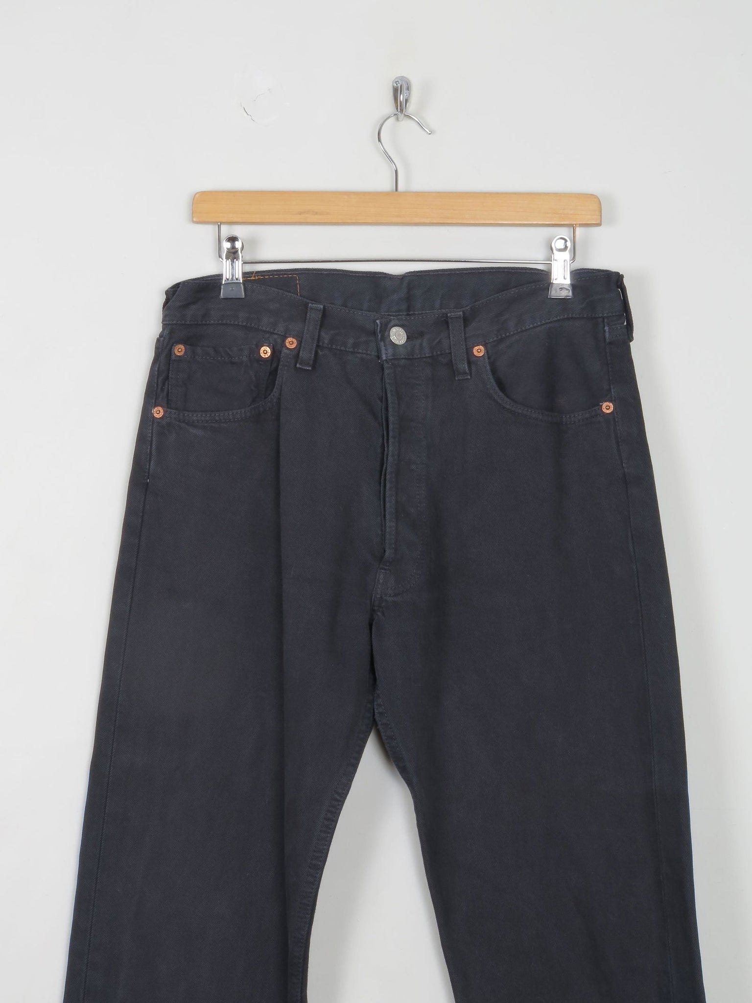 Men's Vintage Black Levi's 501 Jeans 33" 32" - The Harlequin