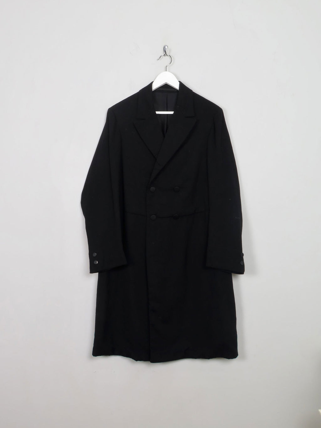 Men's Vintage Black Mourning Coat 40"/M - The Harlequin