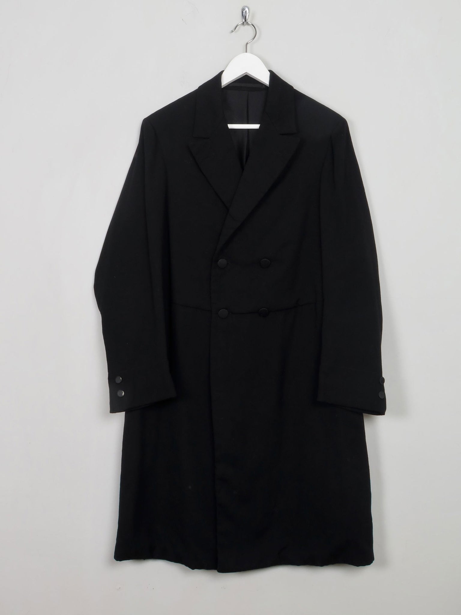 Men's Vintage Black Mourning Coat 40"/M - The Harlequin