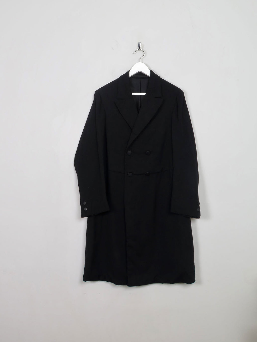 Men's Vintage Black Mourning Coat 40"/M - The Harlequin