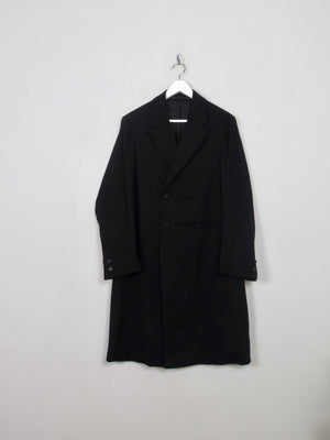 Men's Vintage Black Mourning Coat 40"/M - The Harlequin