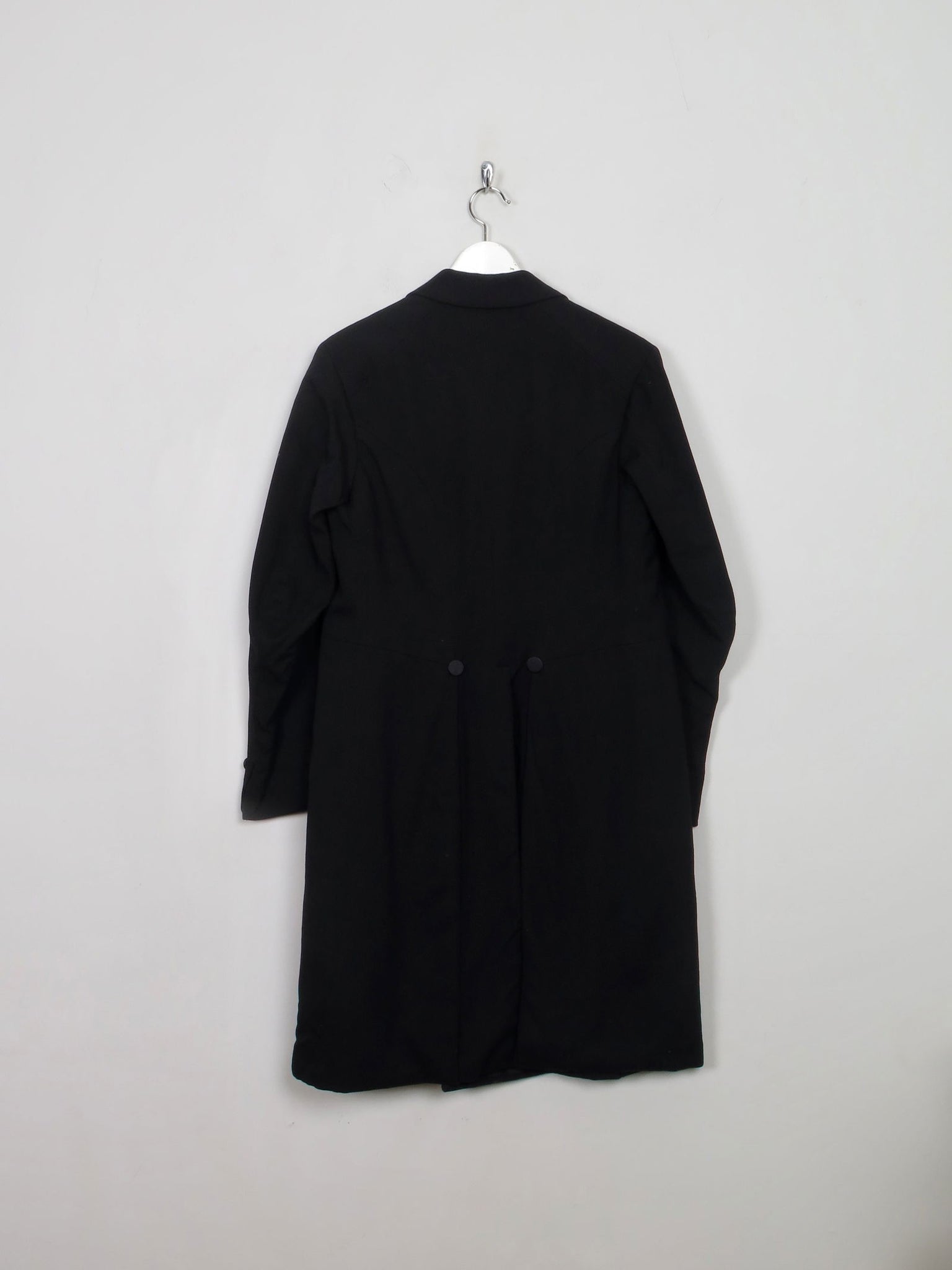 Men's Vintage Black Mourning Coat 40"/M - The Harlequin
