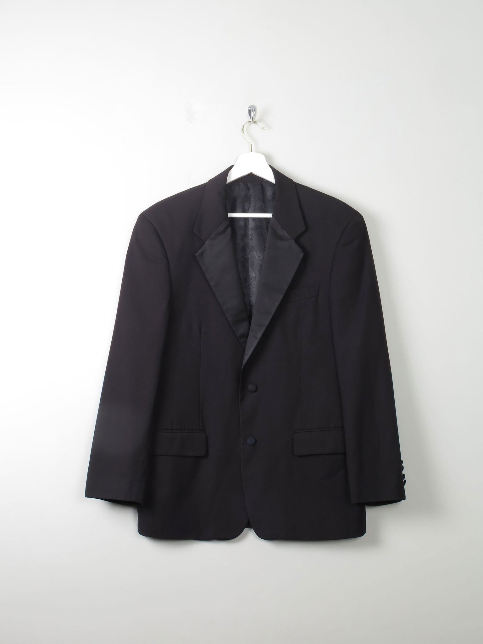 Men's Vintage Black Tuxedo Dinner Jacket M 40" - The Harlequin