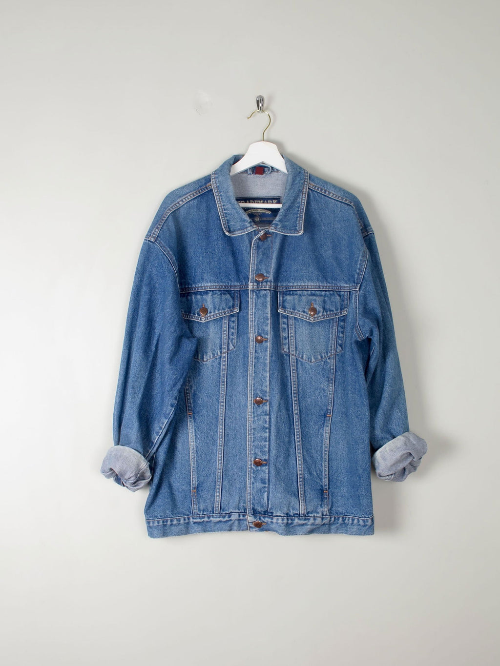 Men's Vintage Blue Denim Jacket L/XL - The Harlequin