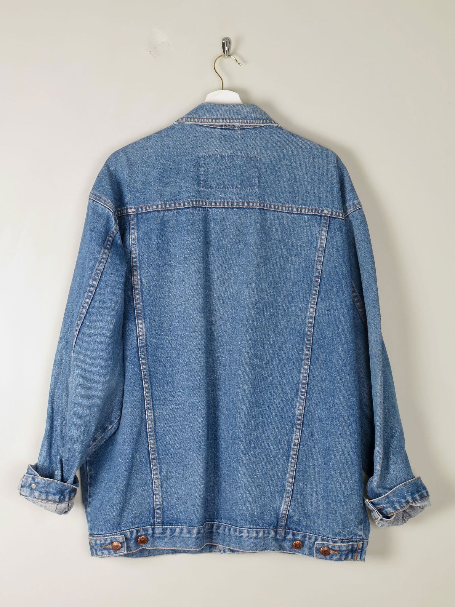 Men's Vintage Blue Denim Jacket L/XL - The Harlequin