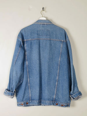 Men's Vintage Blue Denim Jacket L/XL - The Harlequin