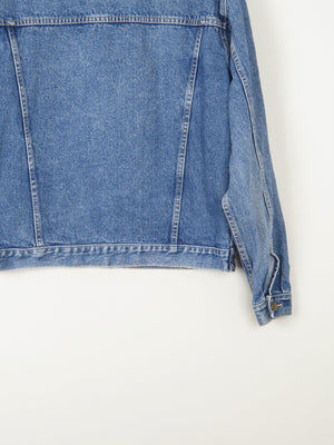 Men's Vintage Blue Denim Jacket Oversized 80s M - The Harlequin
