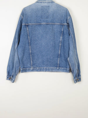 Men's Vintage Blue Denim Jacket Oversized 80s M - The Harlequin