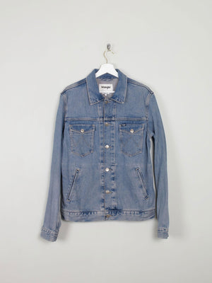 Men's Vintage Blue Denim Jacket Wrangler L - The Harlequin