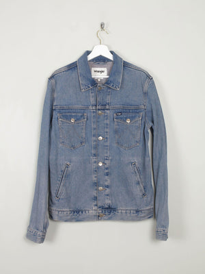 Men's Vintage Blue Denim Jacket Wrangler L - The Harlequin