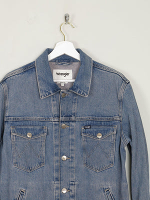 Men's Vintage Blue Denim Jacket Wrangler L - The Harlequin