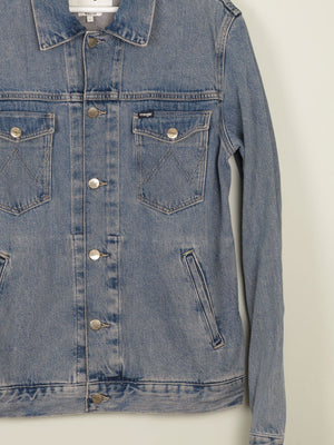 Men's Vintage Blue Denim Jacket Wrangler L - The Harlequin