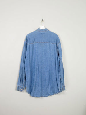 Men's Vintage Blue Levi's Denim Shirt Oversized L - The Harlequin