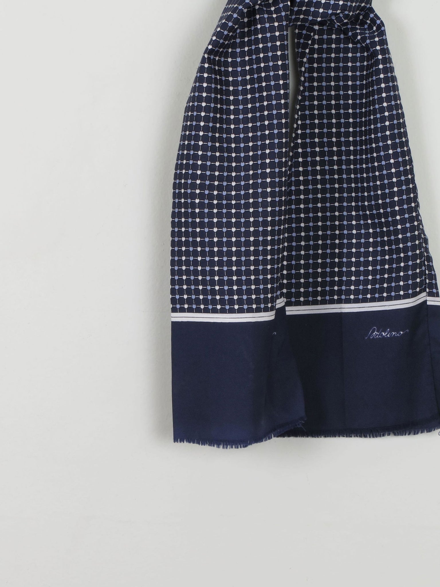 Men's Vintage Blue Scarf - The Harlequin