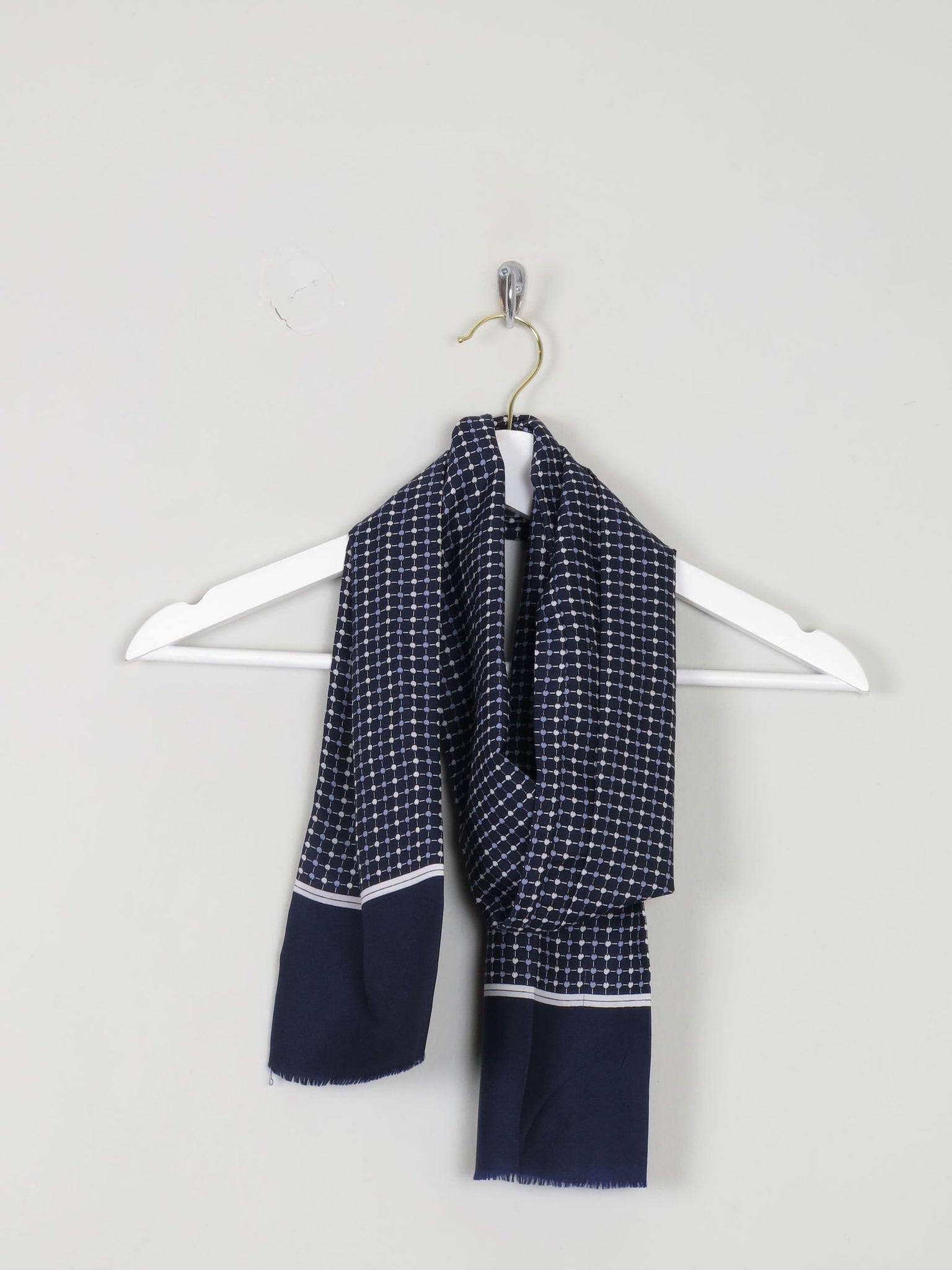 Men's Vintage Blue Scarf - The Harlequin