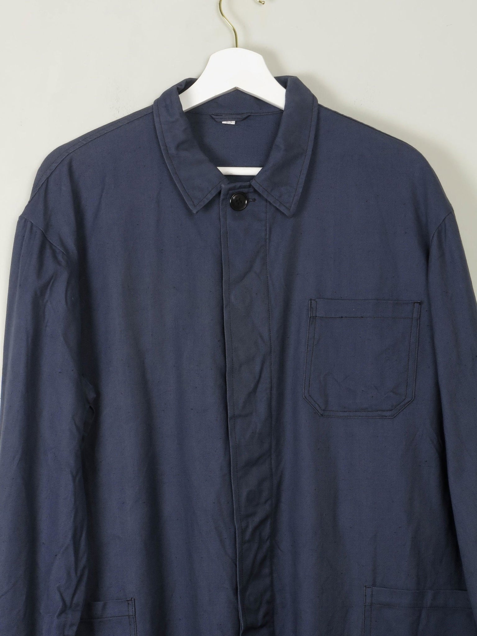 Men's Vintage Blue Work Jacket L - The Harlequin