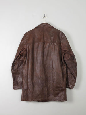 Men's Vintage Brown Leather 1970s Lined M - The Harlequin