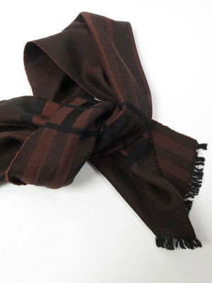 Men's Vintage Brown & Rust Scarf - The Harlequin