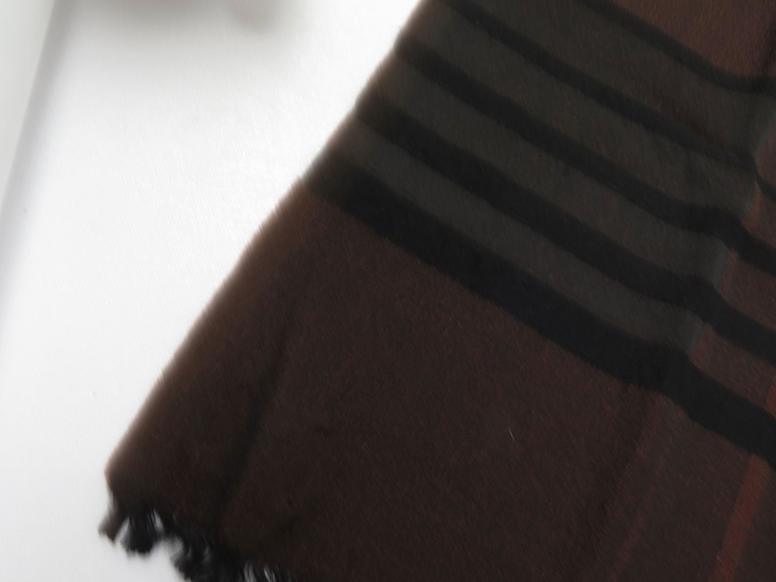 Men's Vintage Brown & Rust Scarf - The Harlequin