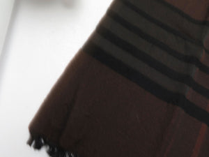 Men's Vintage Brown & Rust Scarf - The Harlequin