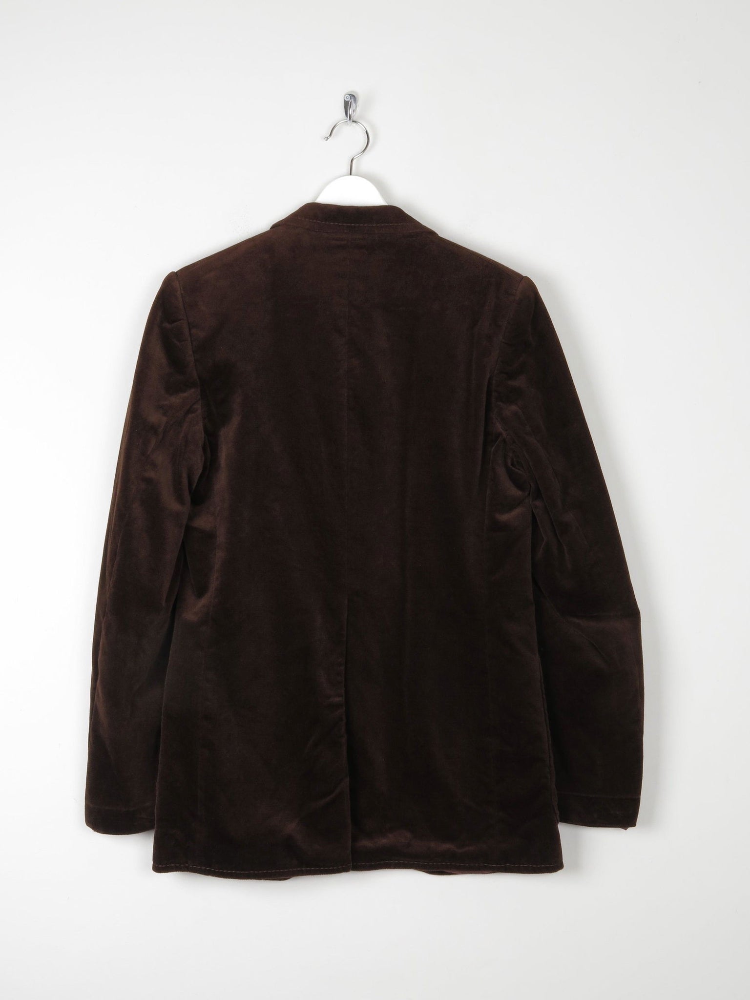 Men’s Vintage Brown Velvet Jacket 38" /S - The Harlequin
