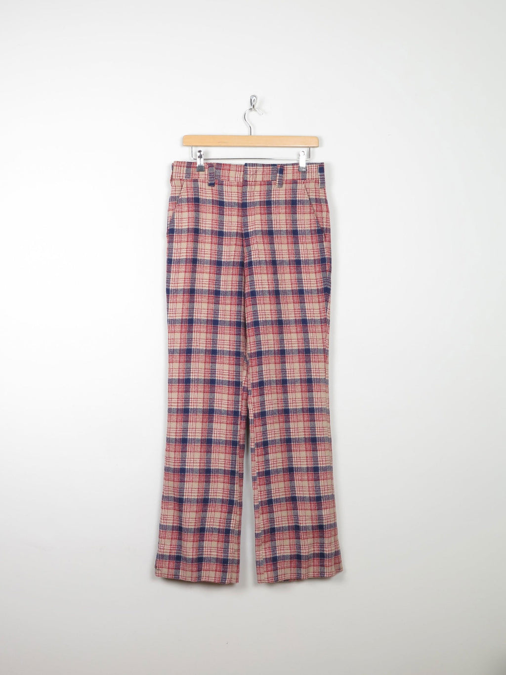 Men's Vintage Check Dead-stock  Trousers 31"32L - The Harlequin