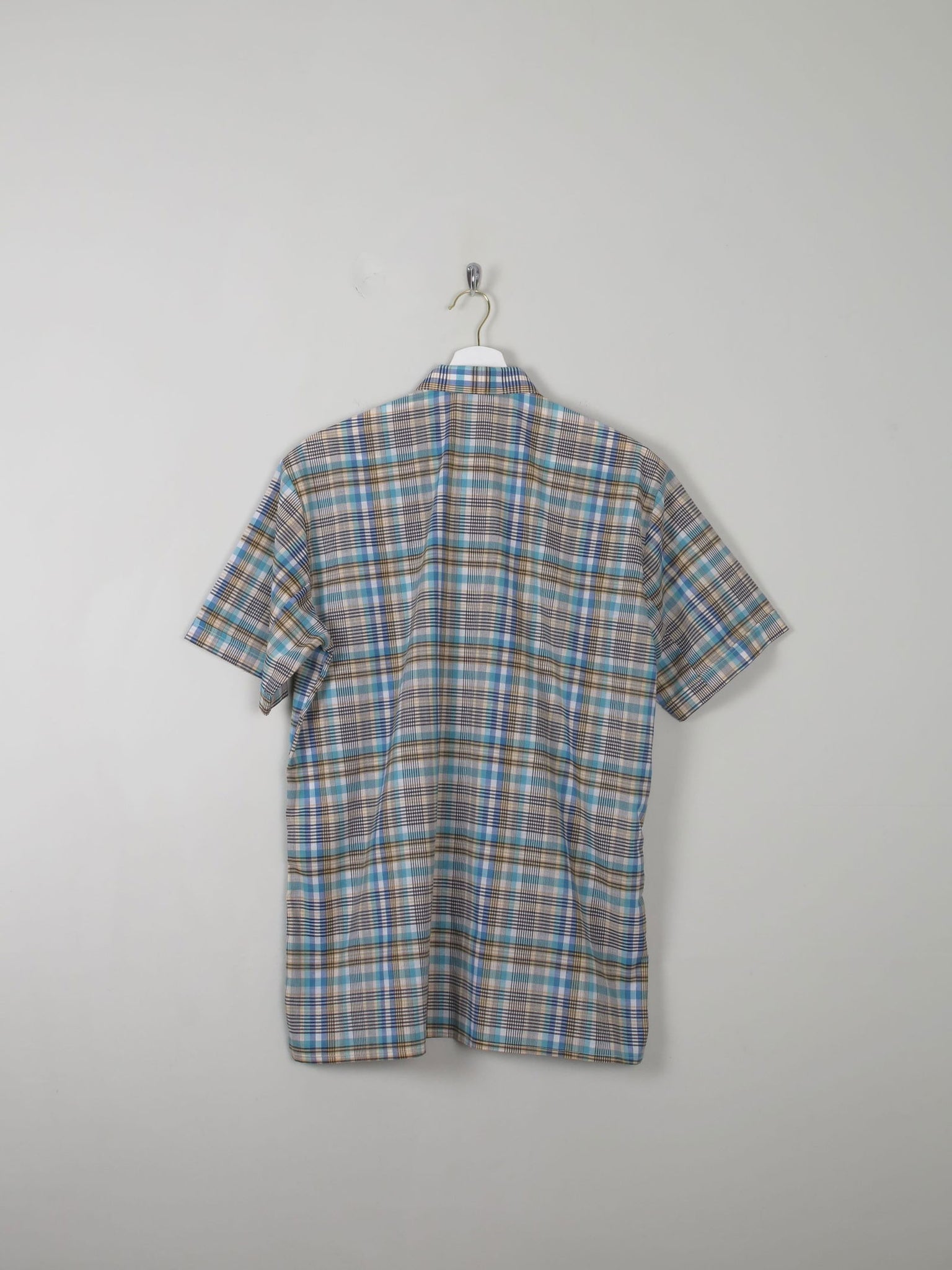 Men's Vintage Check Shirt L - The Harlequin