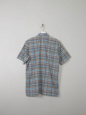 Men's Vintage Check Shirt L - The Harlequin
