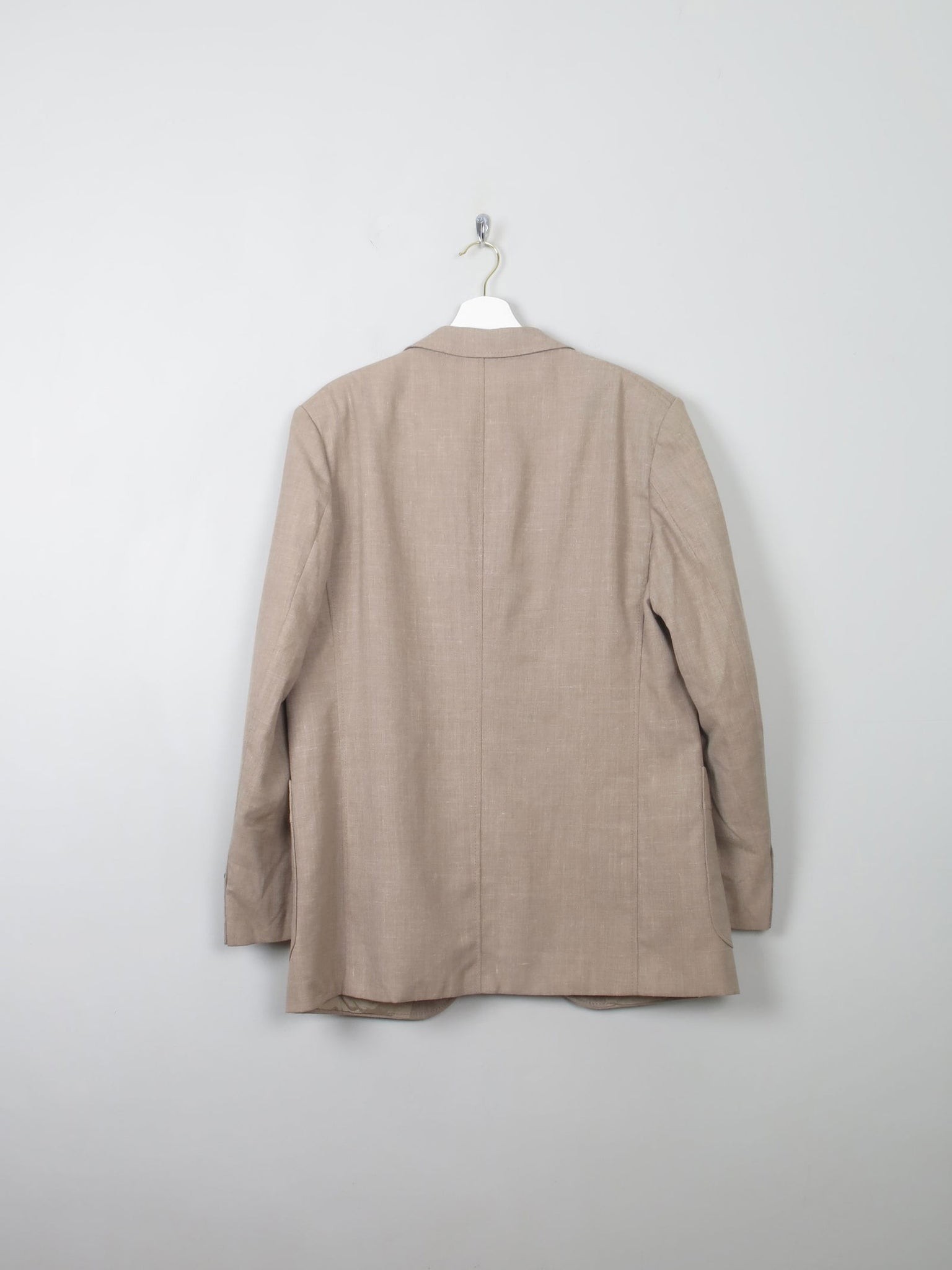 Men's Vintage Cream Linen Suit 42" - The Harlequin