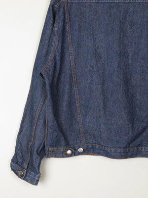 Men's Vintage Dark Blue Denim Jacket M/L - The Harlequin