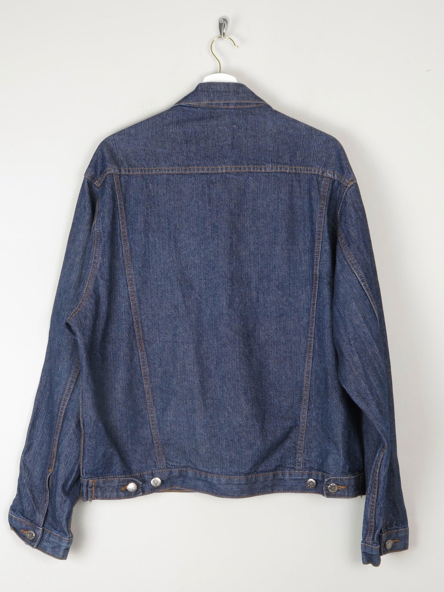 Men's Vintage Dark Blue Denim Jacket M/L - The Harlequin