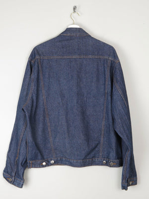 Men's Vintage Dark Blue Denim Jacket M/L - The Harlequin